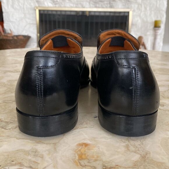 Peal & Co. For Brooks Brothers Slip On Wingtip Leather Shoes - Size 13D - Picture 9 of 14